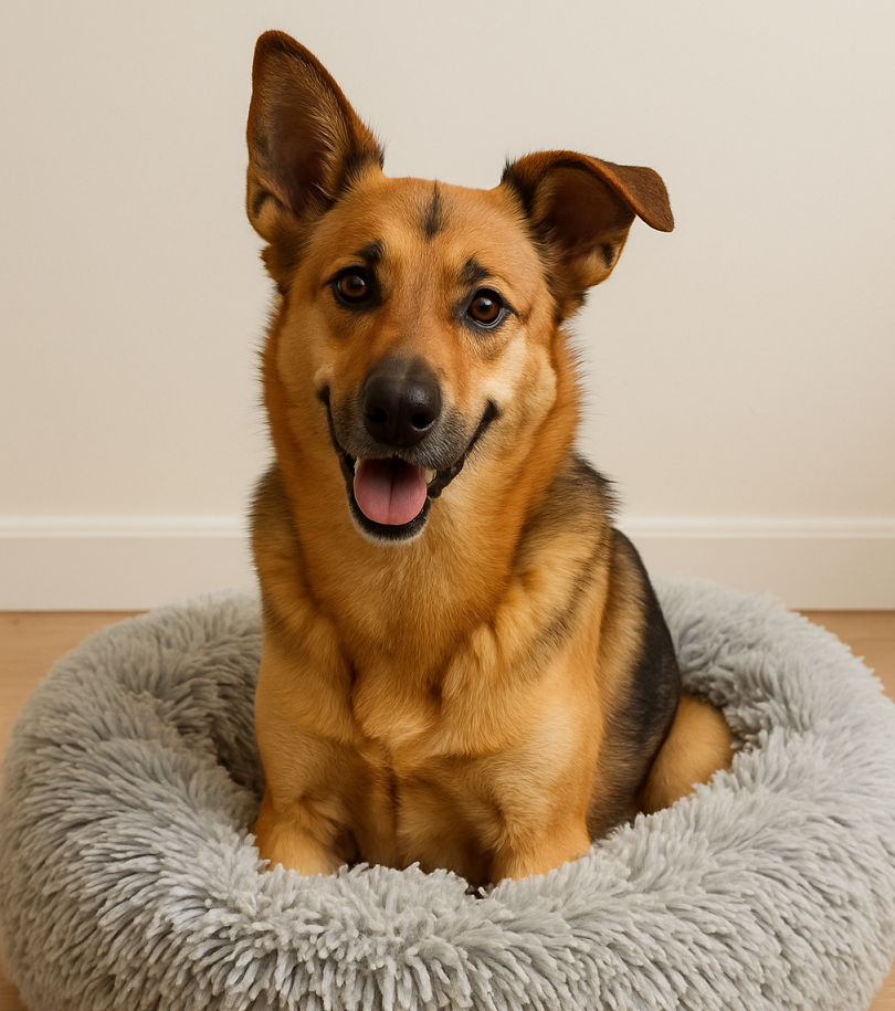 Dog on Bed 5